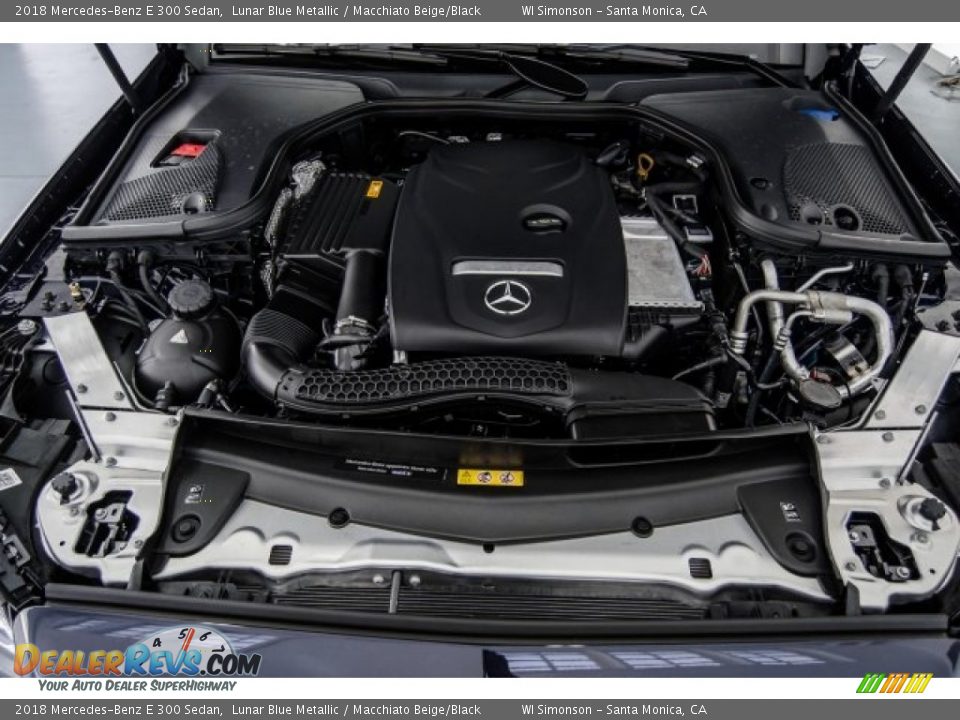 2018 Mercedes-Benz E 300 Sedan Lunar Blue Metallic / Macchiato Beige/Black Photo #8