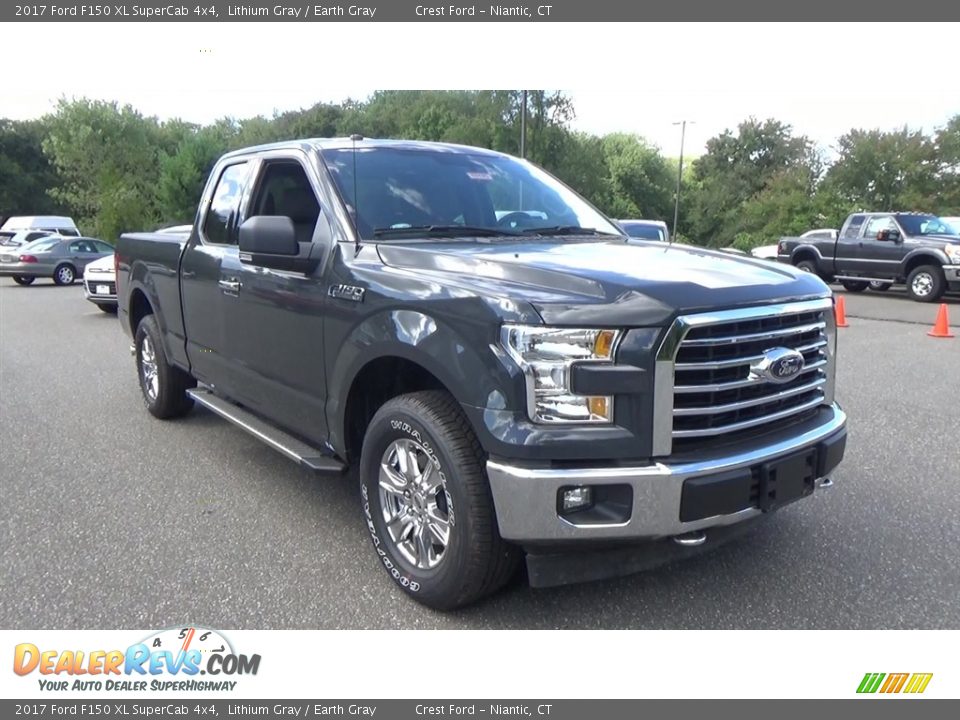 2017 Ford F150 XL SuperCab 4x4 Lithium Gray / Earth Gray Photo #1