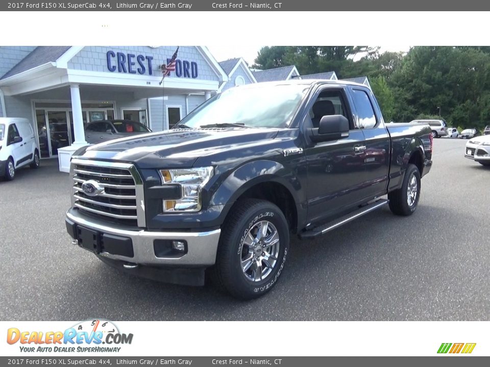 2017 Ford F150 XL SuperCab 4x4 Lithium Gray / Earth Gray Photo #3