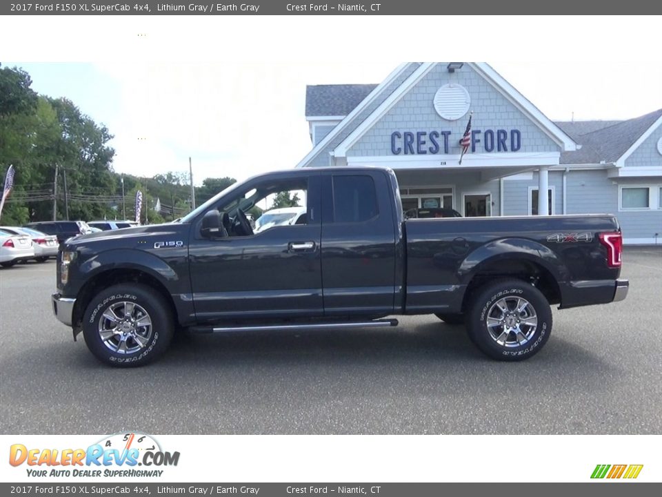 2017 Ford F150 XL SuperCab 4x4 Lithium Gray / Earth Gray Photo #4