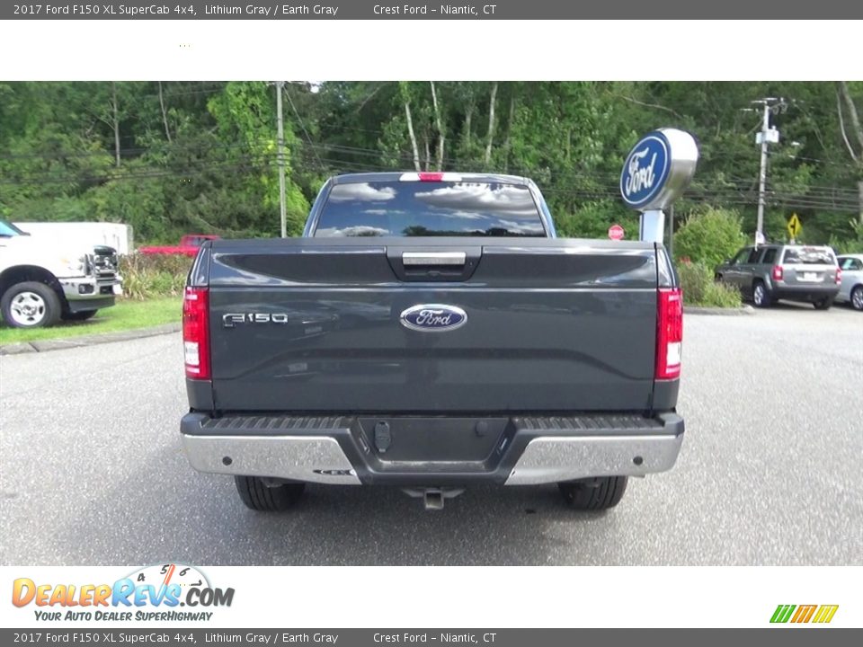 2017 Ford F150 XL SuperCab 4x4 Lithium Gray / Earth Gray Photo #6