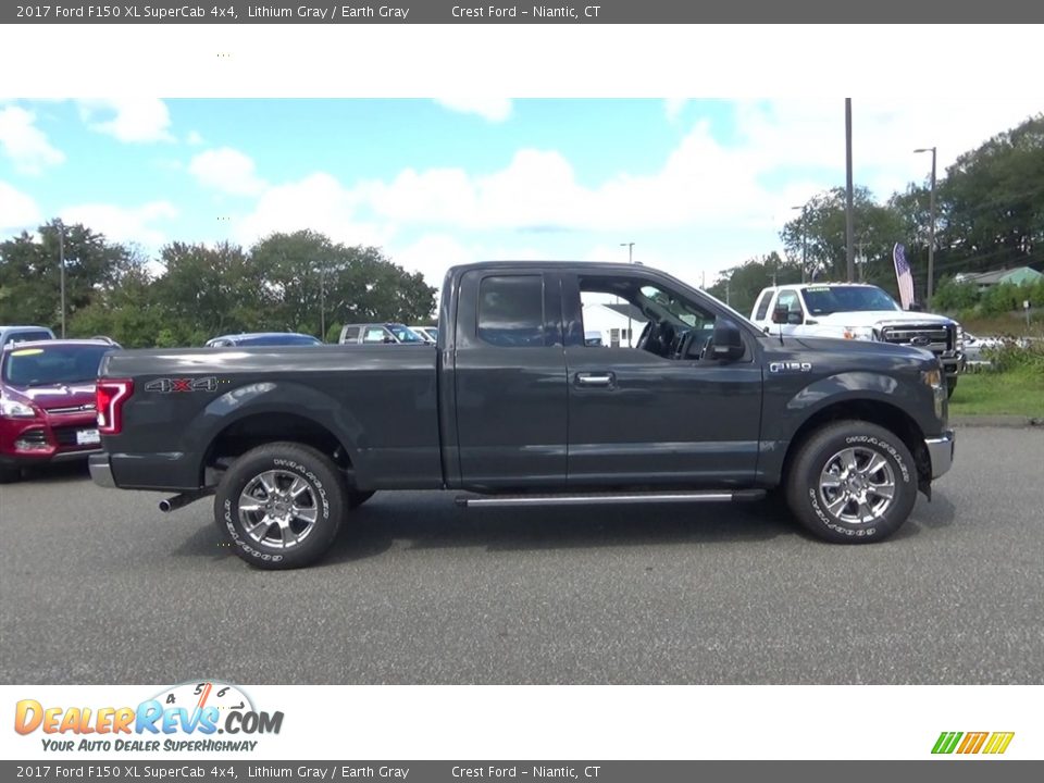 2017 Ford F150 XL SuperCab 4x4 Lithium Gray / Earth Gray Photo #8