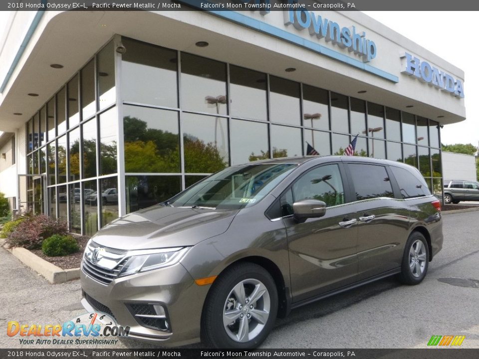 2018 Honda Odyssey EX-L Pacific Pewter Metallic / Mocha Photo #1