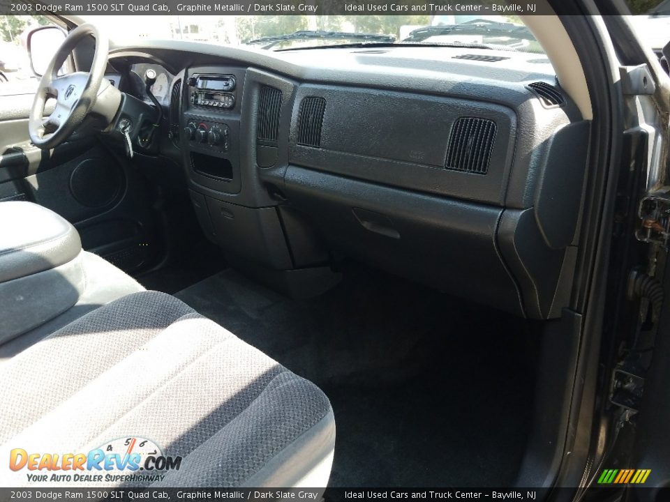 2003 Dodge Ram 1500 SLT Quad Cab Graphite Metallic / Dark Slate Gray Photo #18