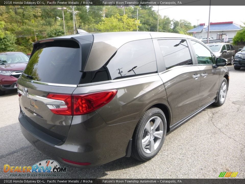 2018 Honda Odyssey EX-L Pacific Pewter Metallic / Mocha Photo #4