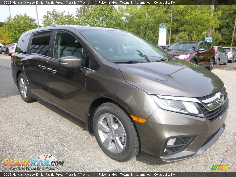 2018 Honda Odyssey EX-L Pacific Pewter Metallic / Mocha Photo #5