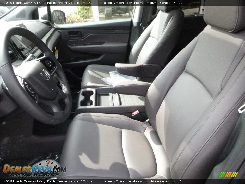 2018 Honda Odyssey EX-L Pacific Pewter Metallic / Mocha Photo #8