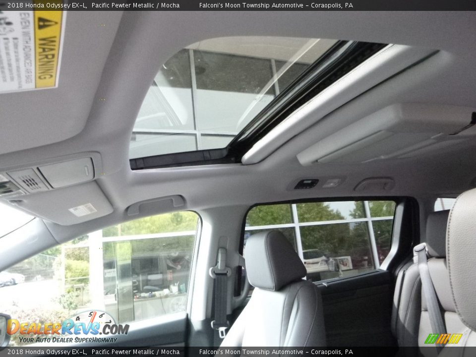 2018 Honda Odyssey EX-L Pacific Pewter Metallic / Mocha Photo #12