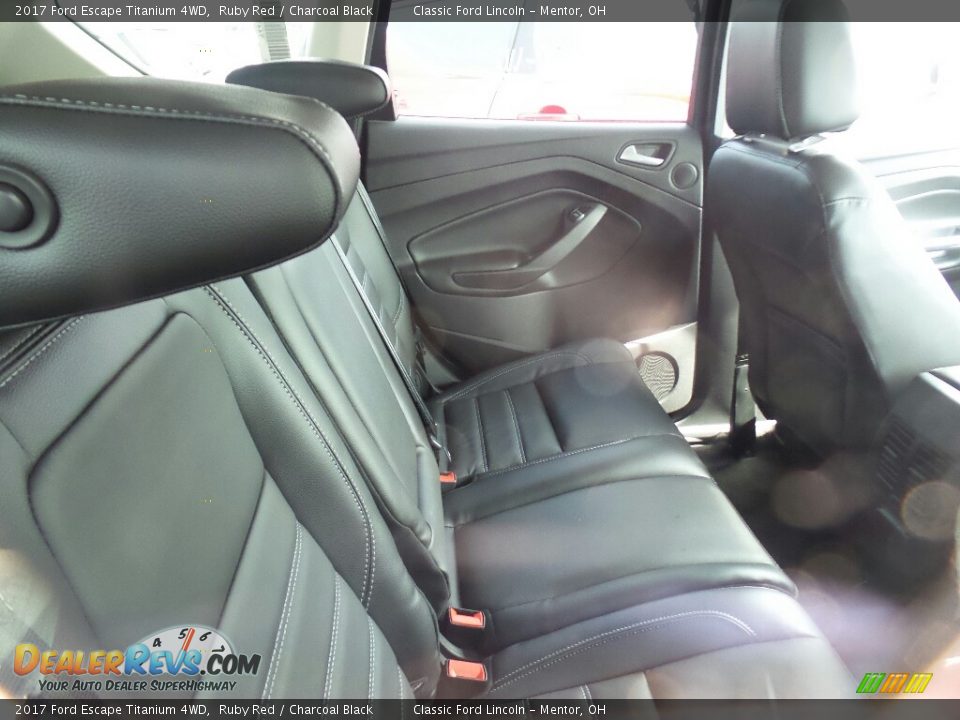 2017 Ford Escape Titanium 4WD Ruby Red / Charcoal Black Photo #4