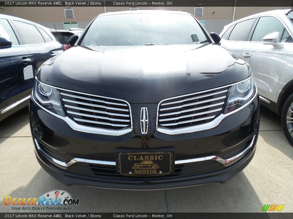 2017 Lincoln MKX Reserve AWD Black Velvet / Ebony Photo #2