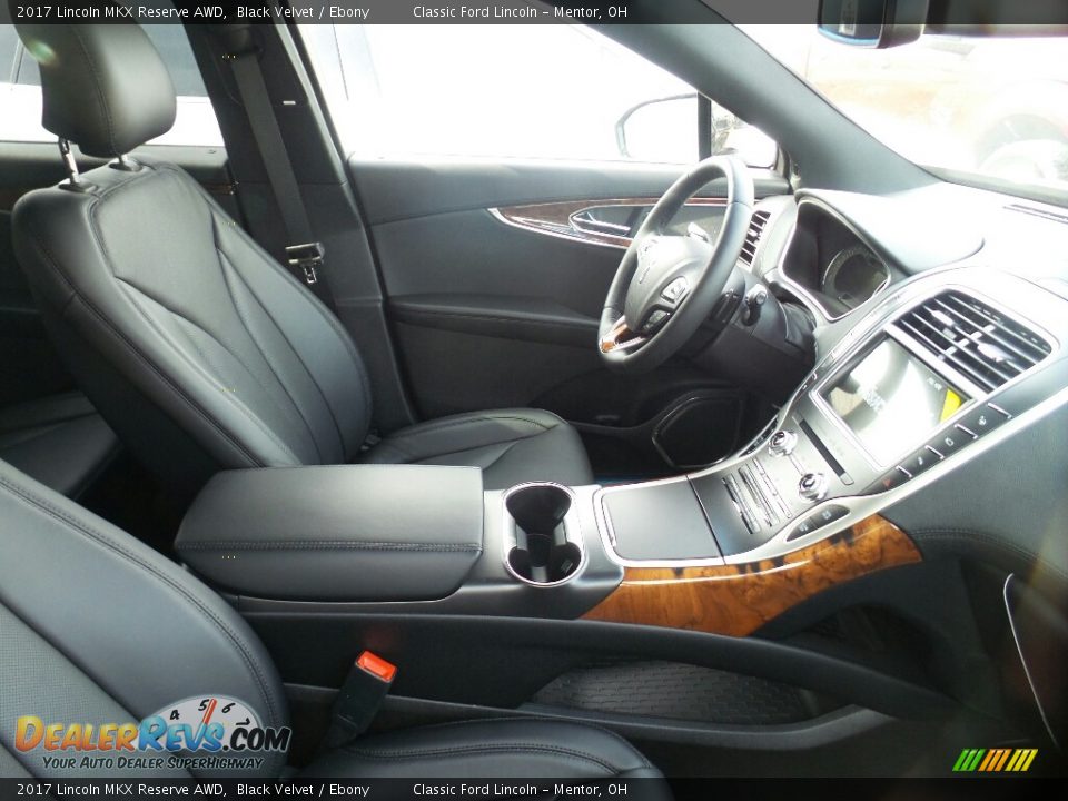2017 Lincoln MKX Reserve AWD Black Velvet / Ebony Photo #4