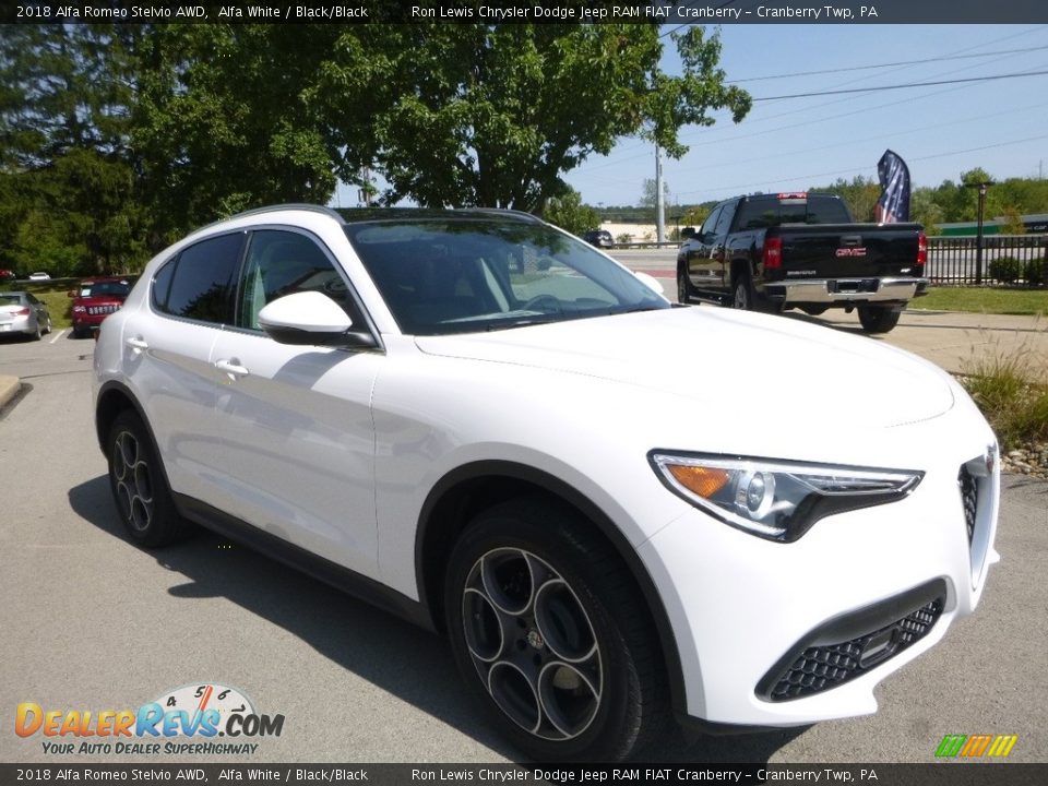 Front 3/4 View of 2018 Alfa Romeo Stelvio AWD Photo #10