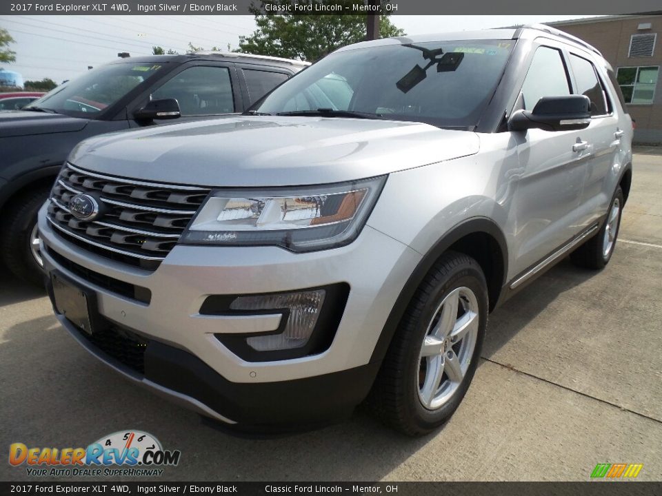 2017 Ford Explorer XLT 4WD Ingot Silver / Ebony Black Photo #1