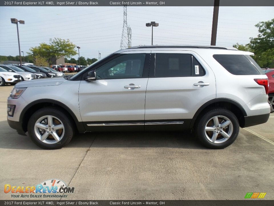 2017 Ford Explorer XLT 4WD Ingot Silver / Ebony Black Photo #2