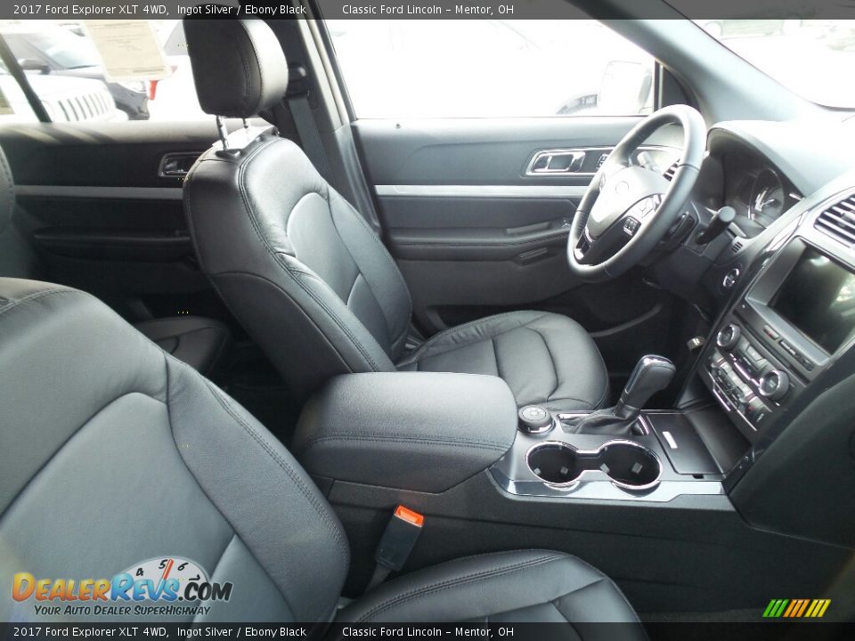 2017 Ford Explorer XLT 4WD Ingot Silver / Ebony Black Photo #5