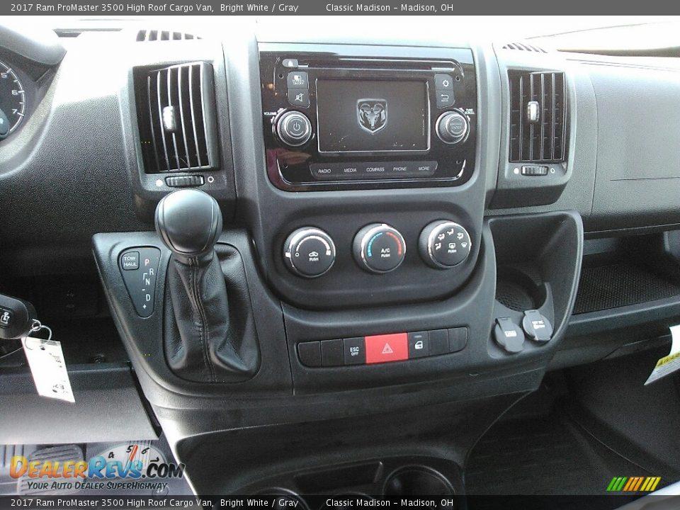 2017 Ram ProMaster 3500 High Roof Cargo Van Bright White / Gray Photo #6