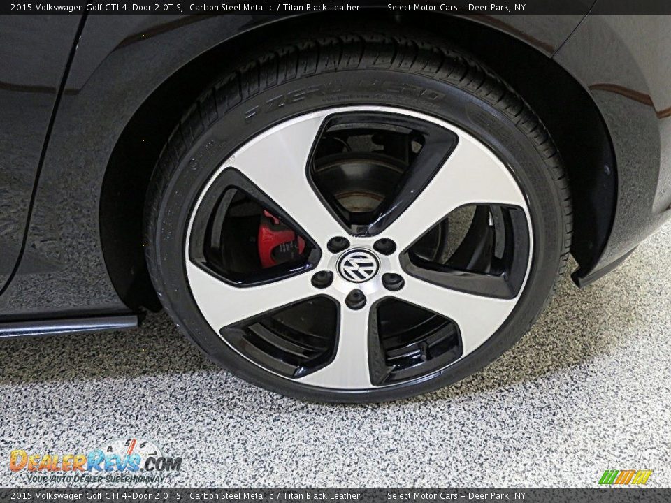 2015 Volkswagen Golf GTI 4-Door 2.0T S Carbon Steel Metallic / Titan Black Leather Photo #9