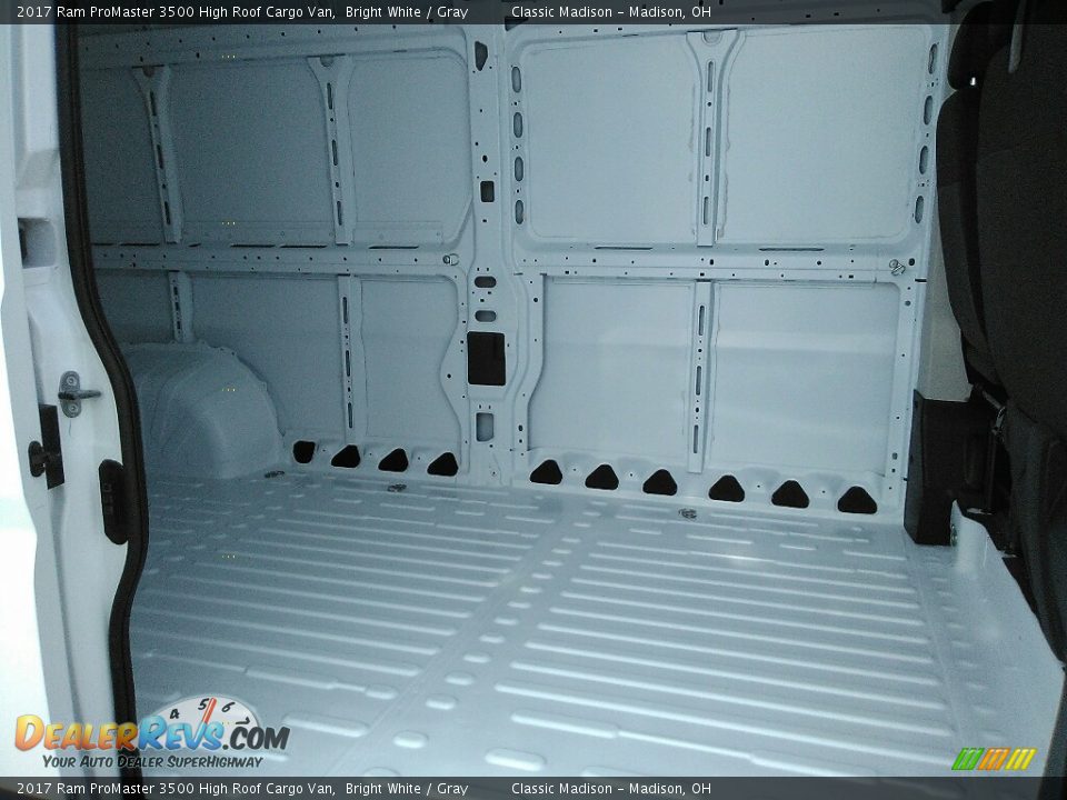 2017 Ram ProMaster 3500 High Roof Cargo Van Bright White / Gray Photo #10