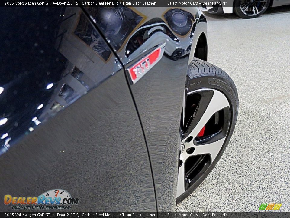 2015 Volkswagen Golf GTI 4-Door 2.0T S Carbon Steel Metallic / Titan Black Leather Photo #10
