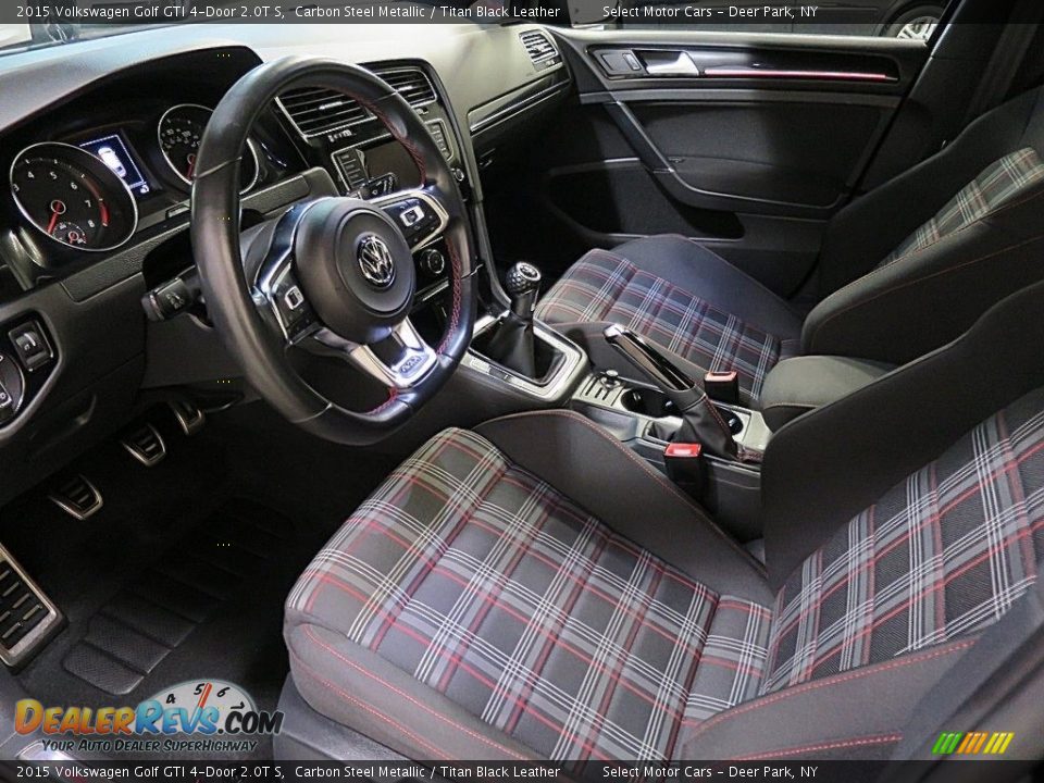 2015 Volkswagen Golf GTI 4-Door 2.0T S Carbon Steel Metallic / Titan Black Leather Photo #11