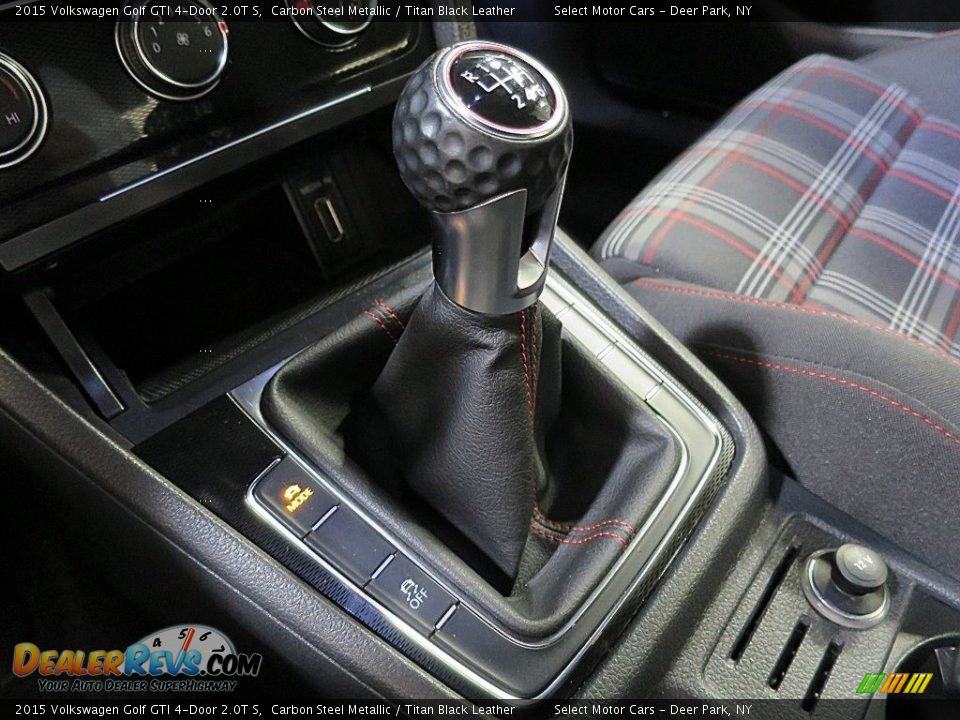 2015 Volkswagen Golf GTI 4-Door 2.0T S Carbon Steel Metallic / Titan Black Leather Photo #15