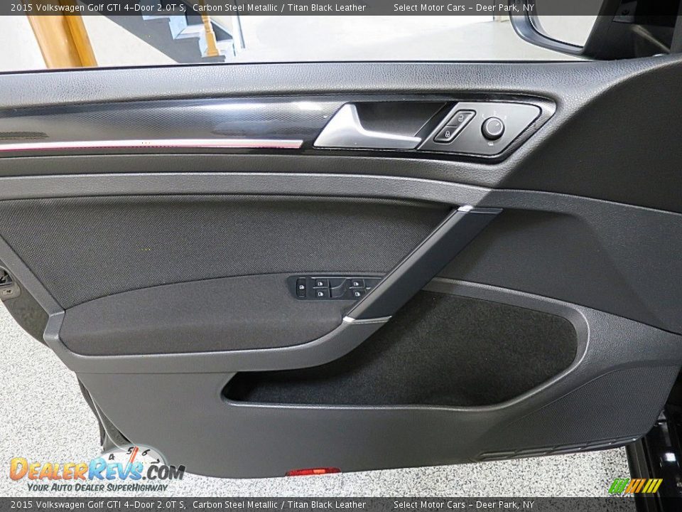 2015 Volkswagen Golf GTI 4-Door 2.0T S Carbon Steel Metallic / Titan Black Leather Photo #16