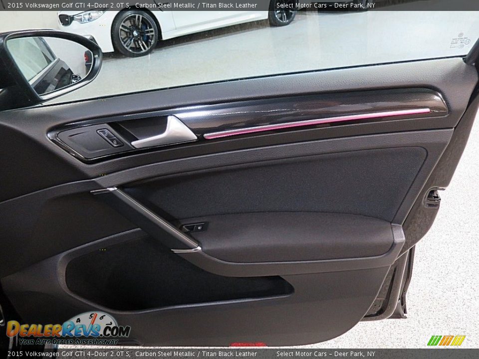 2015 Volkswagen Golf GTI 4-Door 2.0T S Carbon Steel Metallic / Titan Black Leather Photo #17