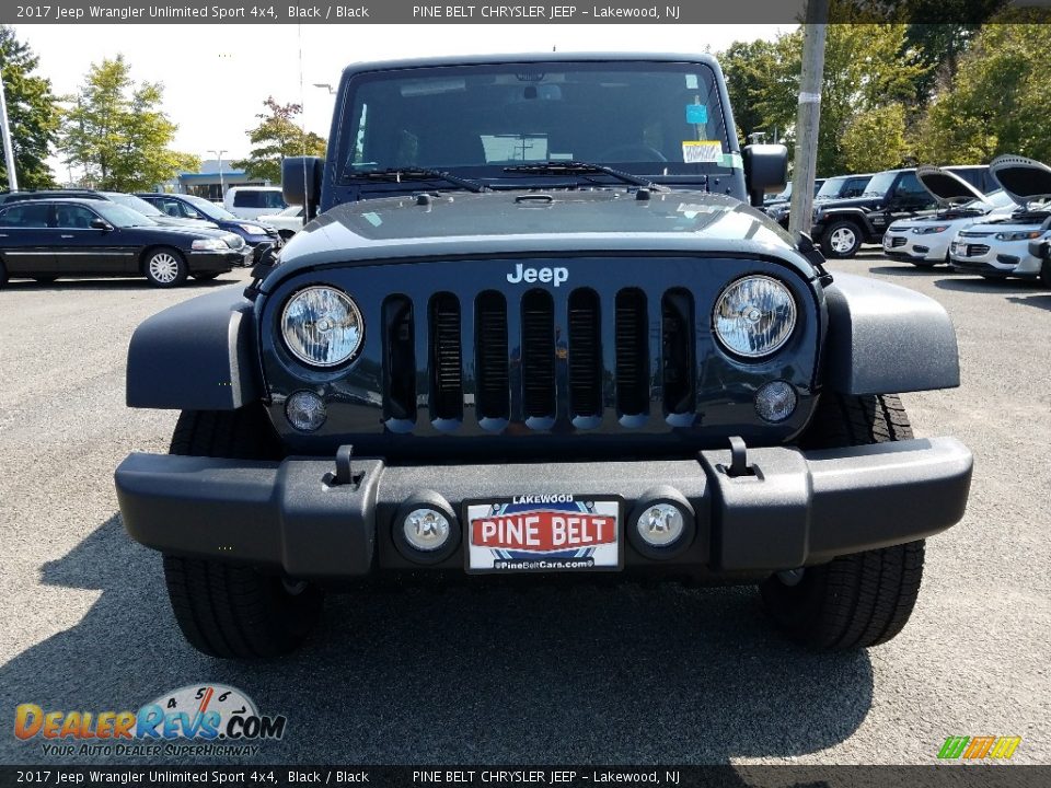 2017 Jeep Wrangler Unlimited Sport 4x4 Black / Black Photo #2