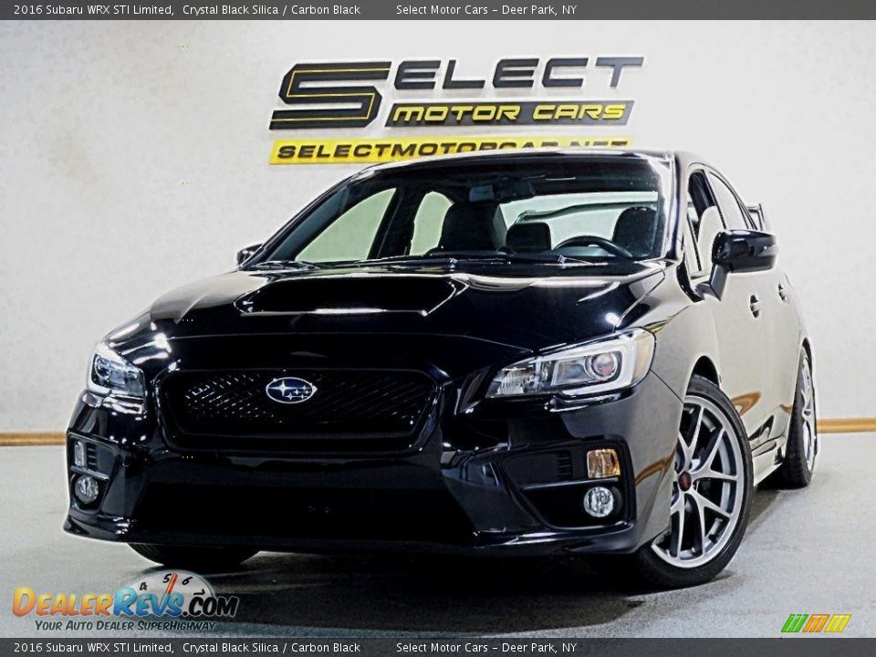 2016 Subaru WRX STI Limited Crystal Black Silica / Carbon Black Photo #1