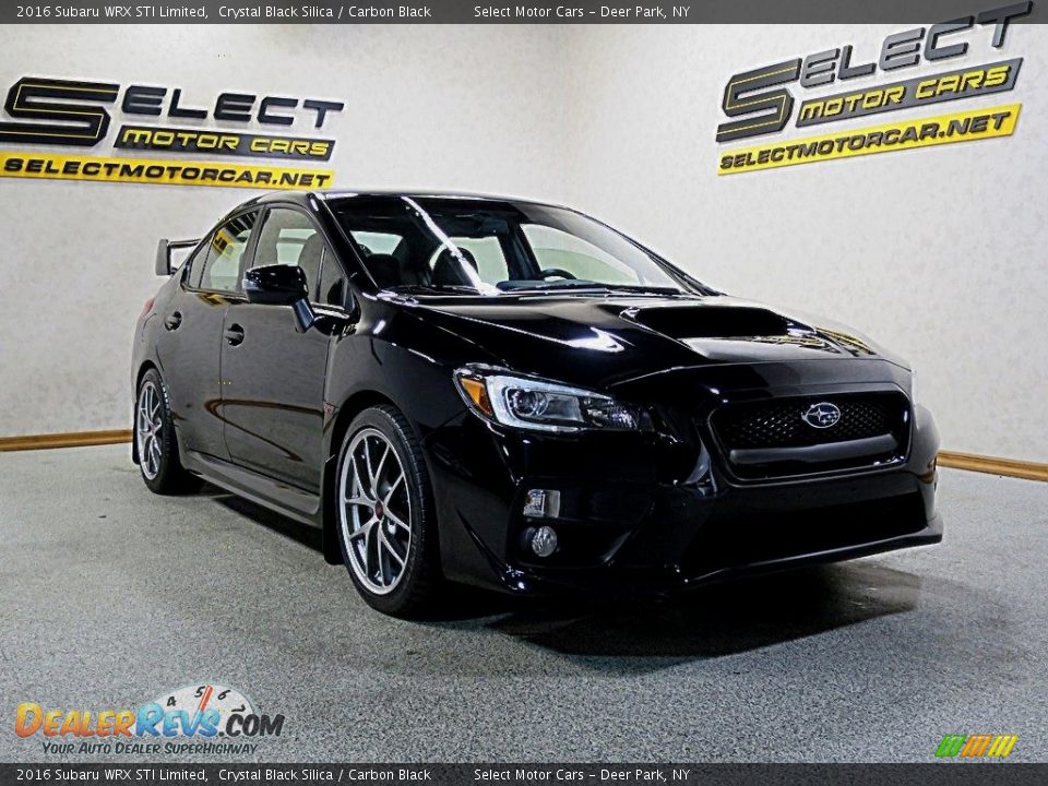 2016 Subaru WRX STI Limited Crystal Black Silica / Carbon Black Photo #3