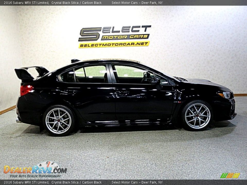 2016 Subaru WRX STI Limited Crystal Black Silica / Carbon Black Photo #4