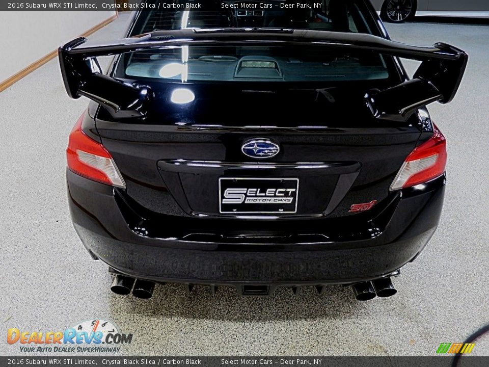 2016 Subaru WRX STI Limited Crystal Black Silica / Carbon Black Photo #5