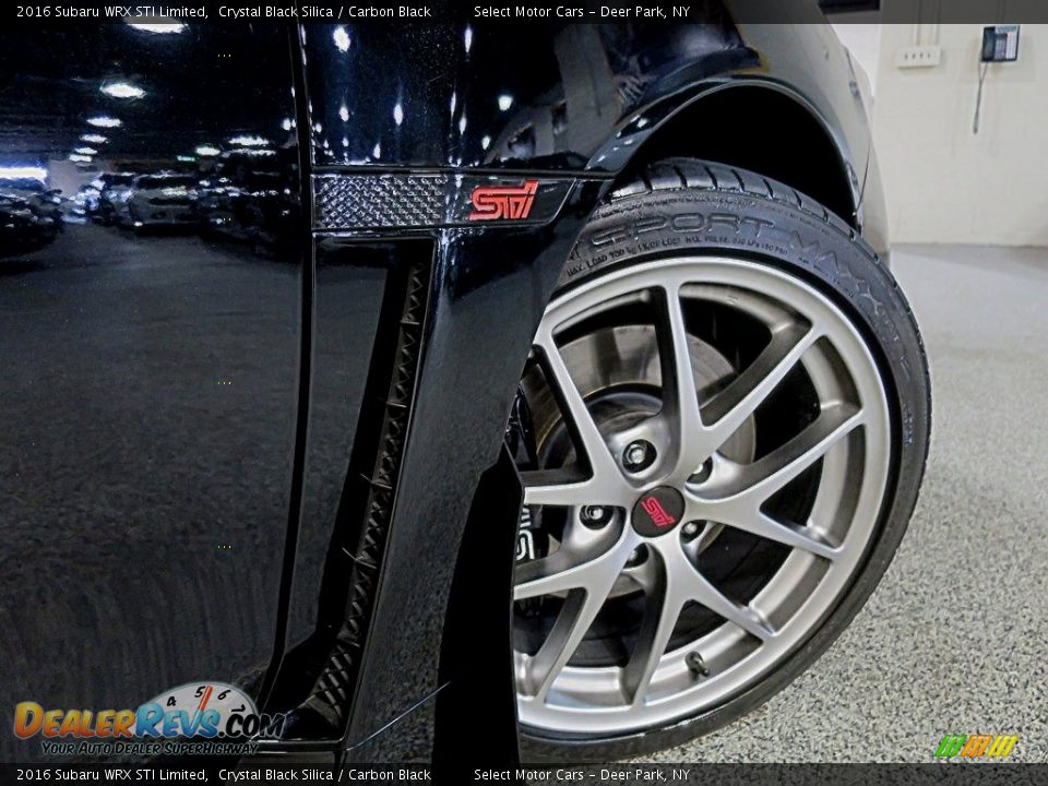 2016 Subaru WRX STI Limited Crystal Black Silica / Carbon Black Photo #13