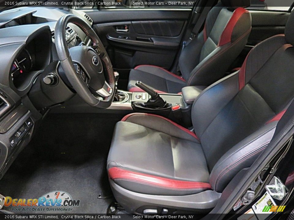 2016 Subaru WRX STI Limited Crystal Black Silica / Carbon Black Photo #17