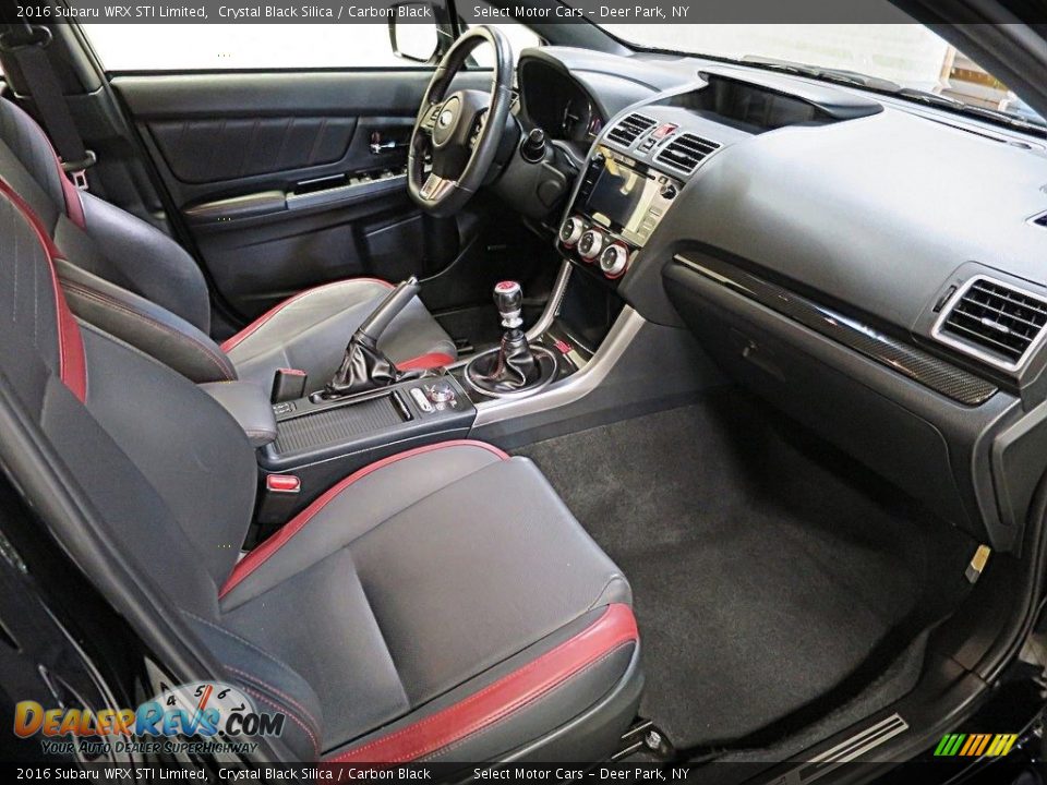 2016 Subaru WRX STI Limited Crystal Black Silica / Carbon Black Photo #18