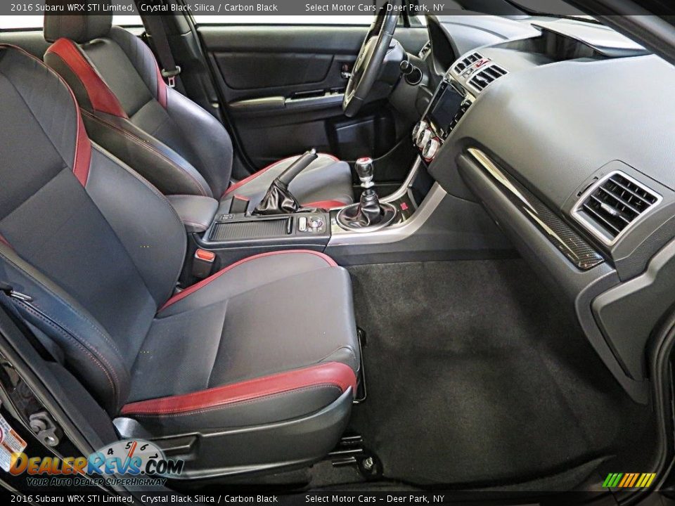 2016 Subaru WRX STI Limited Crystal Black Silica / Carbon Black Photo #19