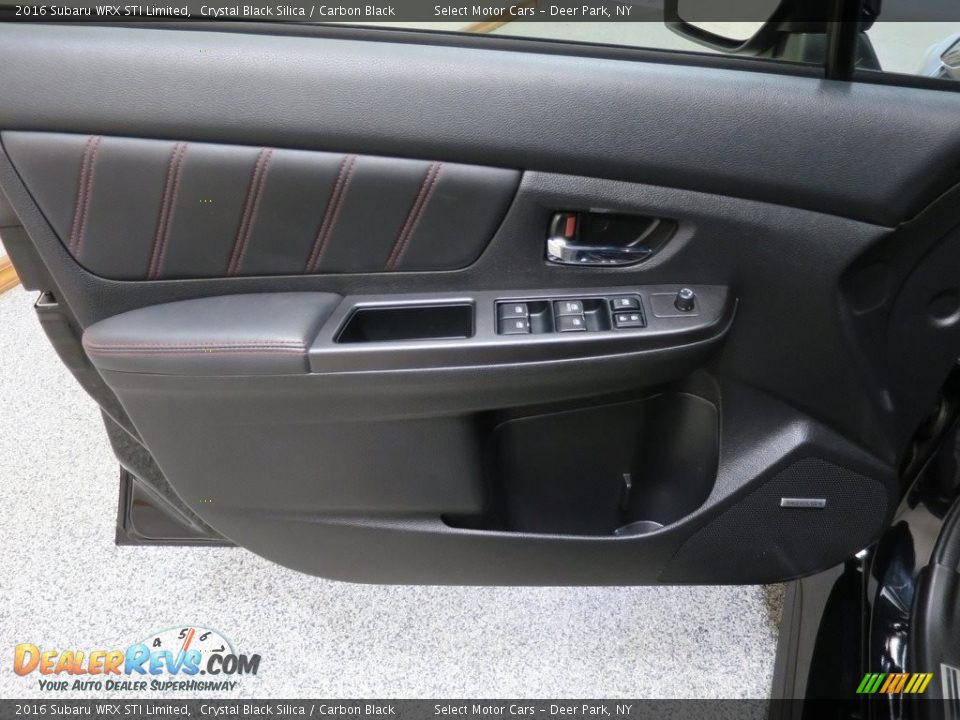 2016 Subaru WRX STI Limited Crystal Black Silica / Carbon Black Photo #21