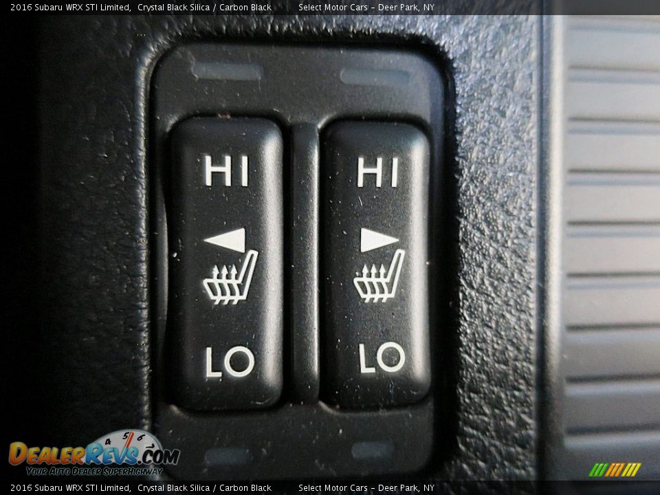 2016 Subaru WRX STI Limited Crystal Black Silica / Carbon Black Photo #23
