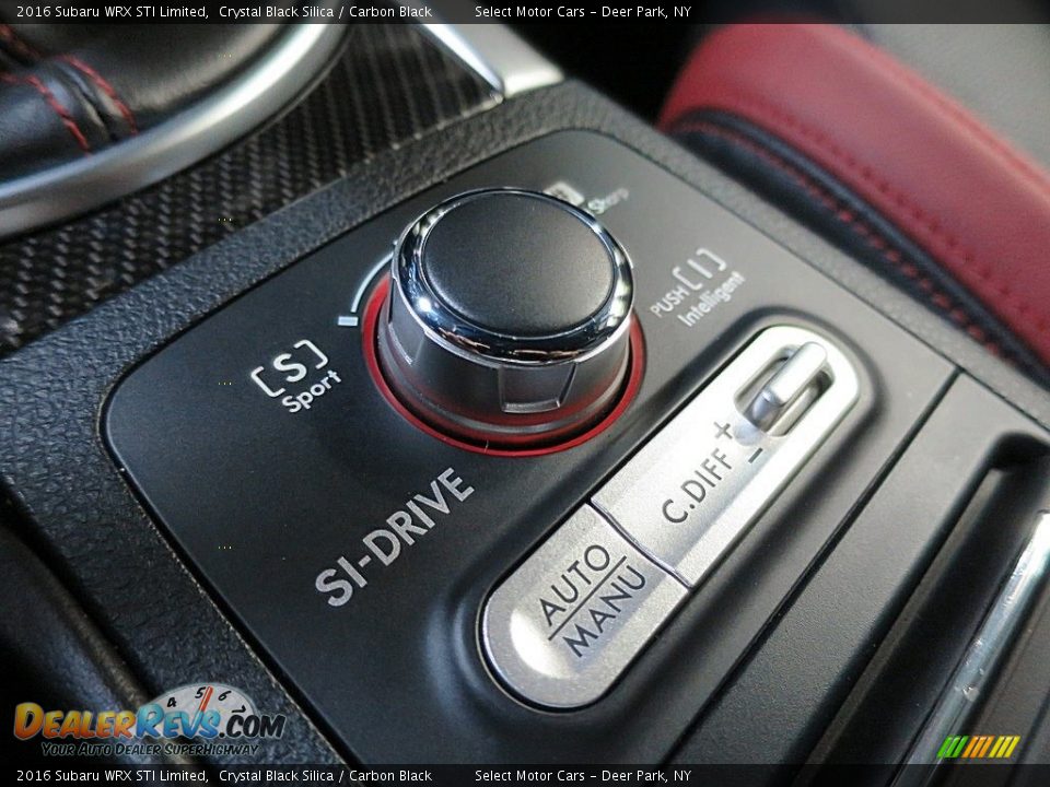 2016 Subaru WRX STI Limited Crystal Black Silica / Carbon Black Photo #24