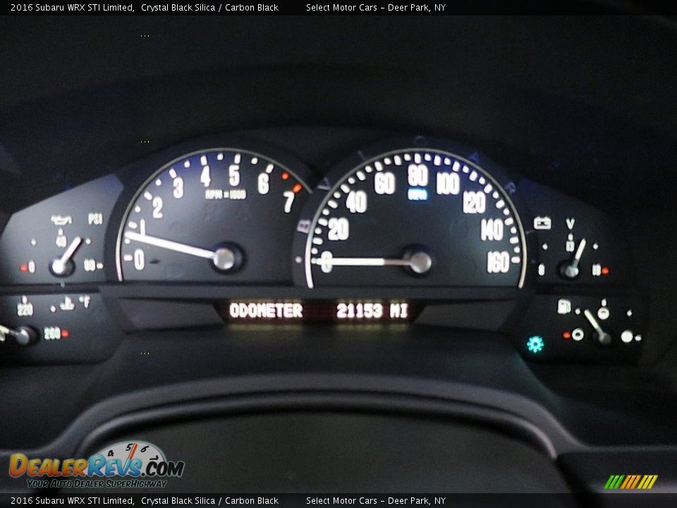 2016 Subaru WRX STI Limited Crystal Black Silica / Carbon Black Photo #29