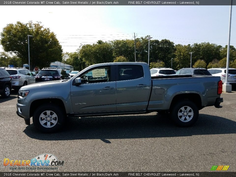 2018 Chevrolet Colorado WT Crew Cab Satin Steel Metallic / Jet Black/Dark Ash Photo #3