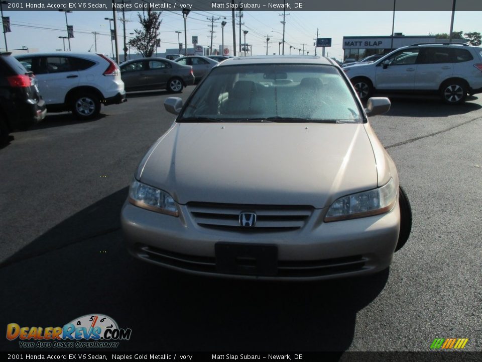 2001 Honda Accord EX V6 Sedan Naples Gold Metallic / Ivory Photo #2
