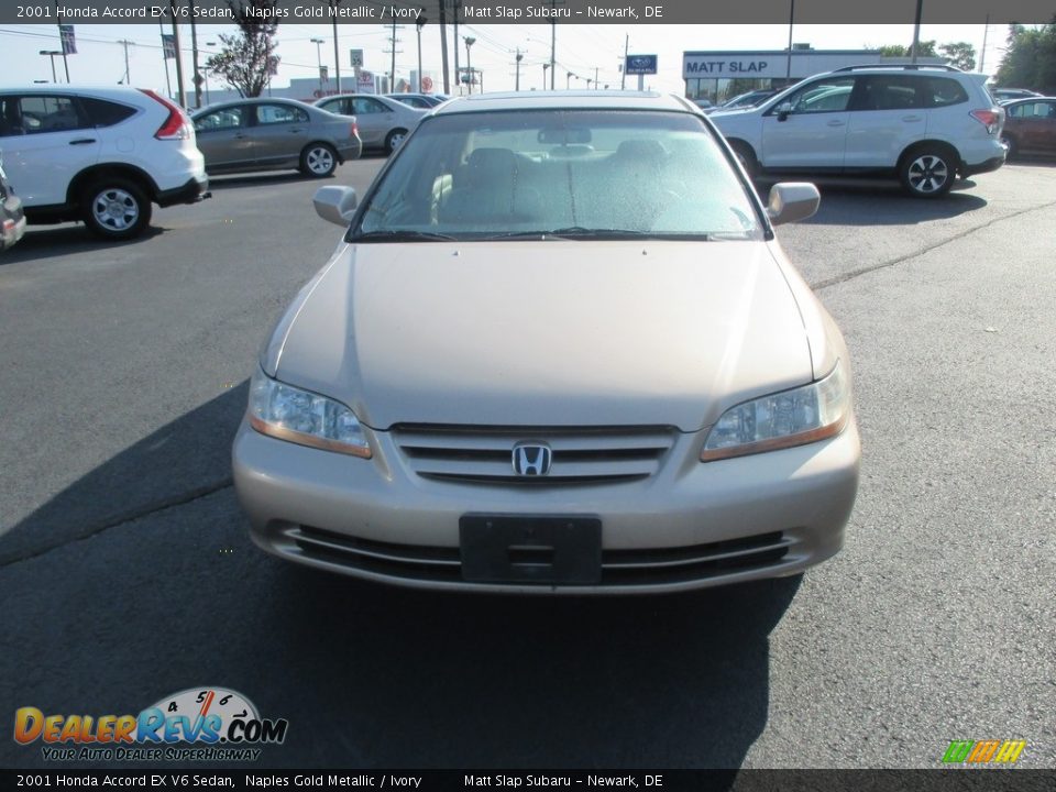 2001 Honda Accord EX V6 Sedan Naples Gold Metallic / Ivory Photo #4
