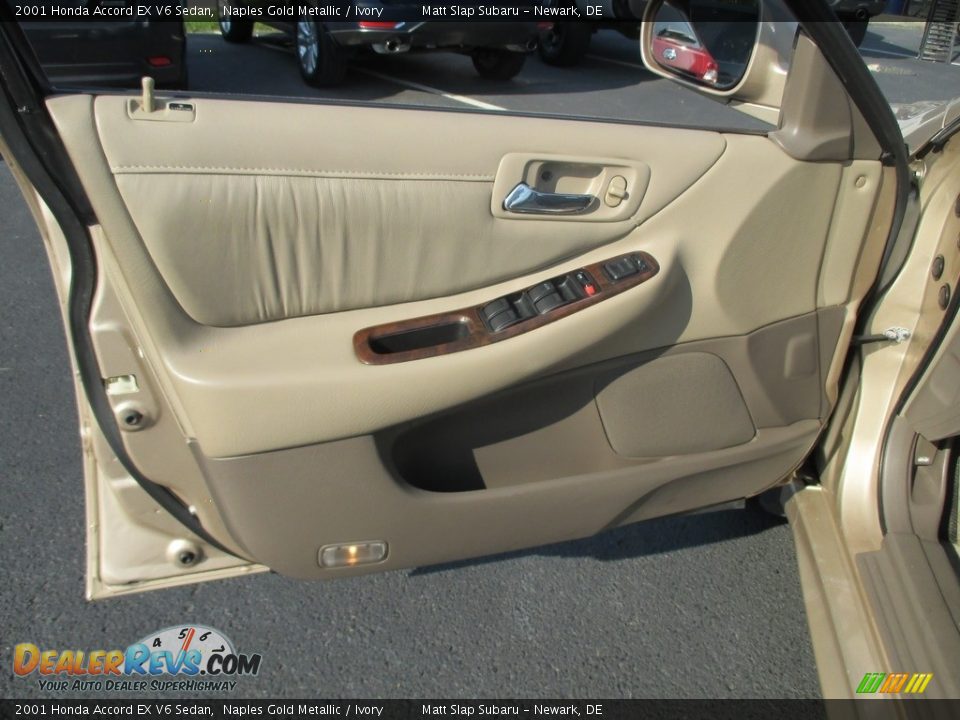 2001 Honda Accord EX V6 Sedan Naples Gold Metallic / Ivory Photo #14