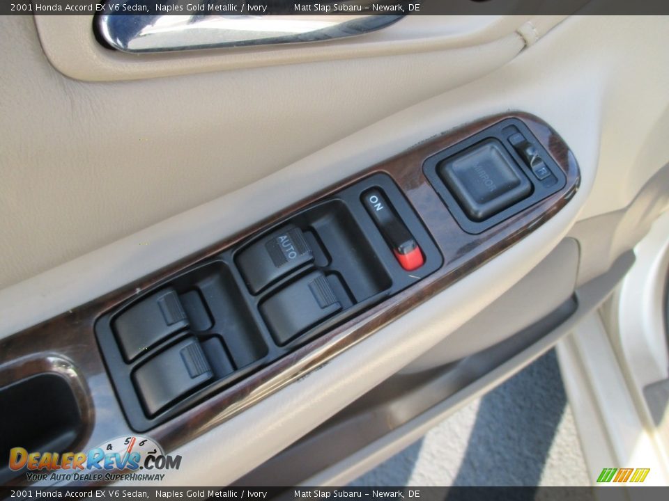 2001 Honda Accord EX V6 Sedan Naples Gold Metallic / Ivory Photo #15