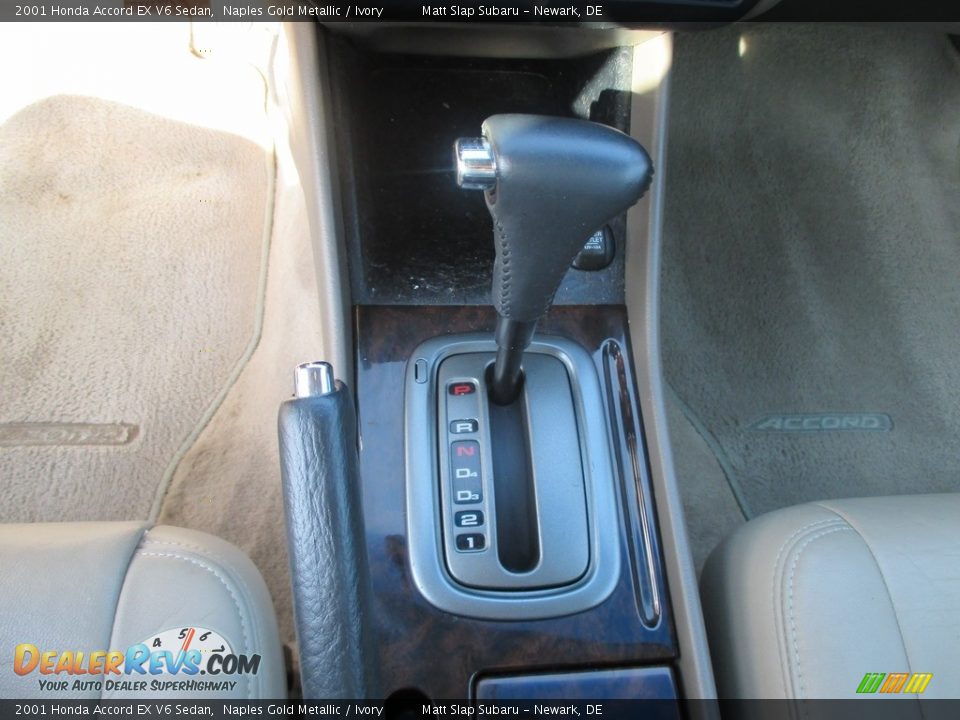2001 Honda Accord EX V6 Sedan Naples Gold Metallic / Ivory Photo #26