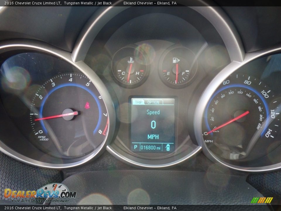 2016 Chevrolet Cruze Limited LT Tungsten Metallic / Jet Black Photo #23