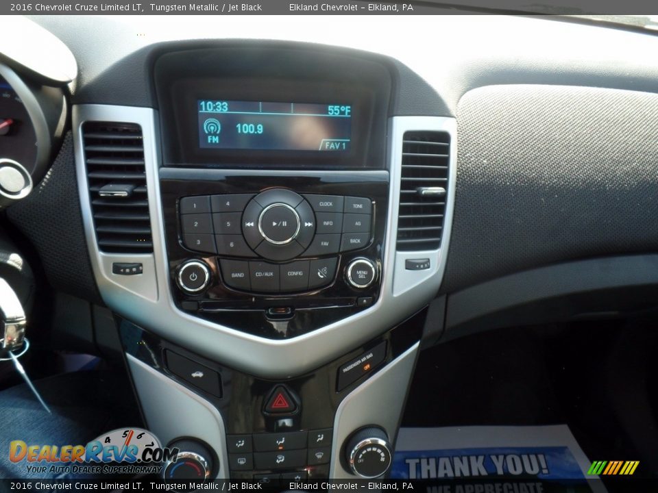 2016 Chevrolet Cruze Limited LT Tungsten Metallic / Jet Black Photo #24
