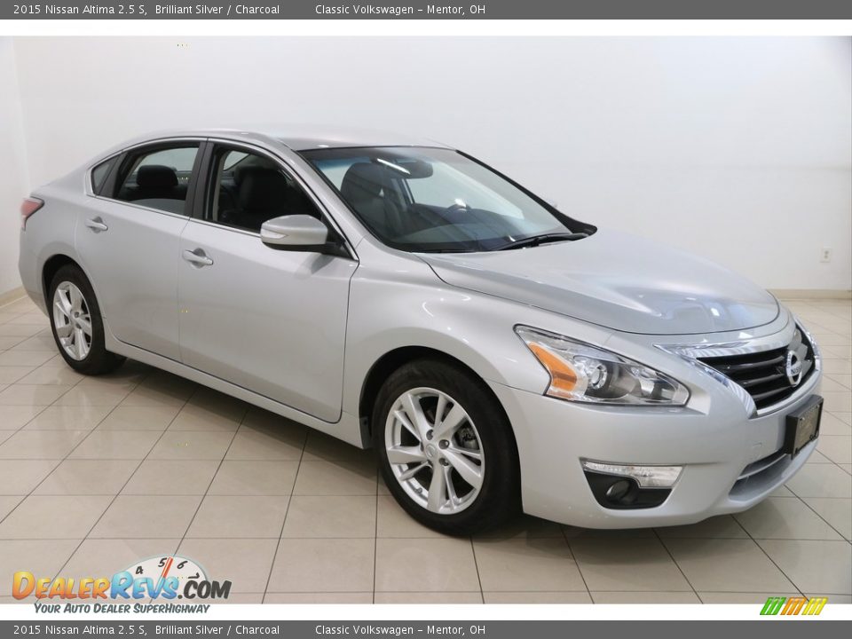 2015 Nissan Altima 2.5 S Brilliant Silver / Charcoal Photo #1