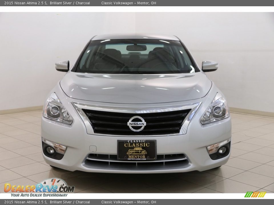 2015 Nissan Altima 2.5 S Brilliant Silver / Charcoal Photo #2